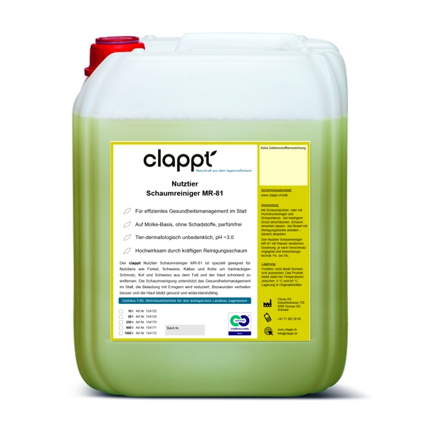 Nutztier Schaumreiniger